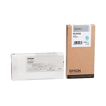 まとめ エプソン EPSON インクカートリッジ ライトグレー 200ml ICLGY63 1個  ×10セット