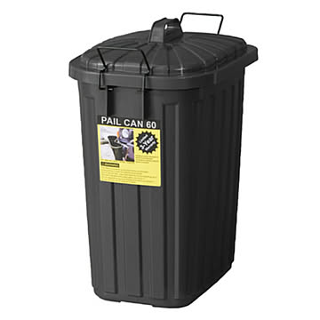 東谷 LFS-937BK スーパーカン 60L 幅36cm 奥行55.4cm 高さ62.2cm ポリエチレン スチール