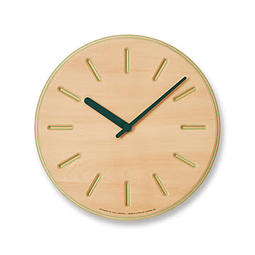 掛け時計 壁掛け時計 おしゃれ 北欧 Paper-Wood CLOCK line ペーパーウッドクロック 29cm DRL19-06 木製 時計 モダン シンプル かわいい リビング ダイニング 書斎