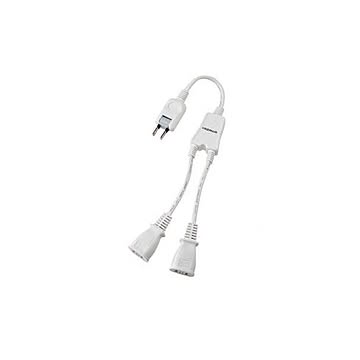 (まとめ)YAZAWA ACアダプター用分配延長コード Y02V2002WH×5セット
