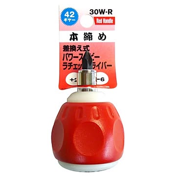 （業務用20個セット）TRAD 差替式パワースタビーラチェットドライバー/作業工具 【+2×-6】 42ギヤー 30W-R 〔業務用/DIY用品/日曜大工〕【×20セット】【送料無料】