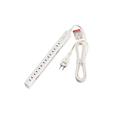 （まとめ）朝日電器 スリム回転タップ7個口2m WBS-SL702SB（W）【×5セット】