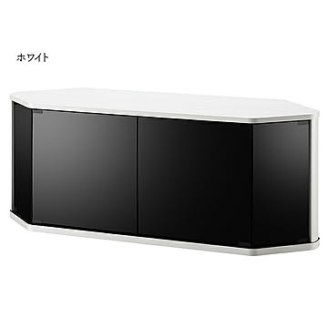 朝日木材加工 RCA-4512LG テレビ台 コーナー置き 幅1150x奥行390x高さ464mm ホワイト