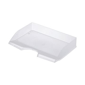 （まとめ） クルーズ スケルトンカラーレタートレーA4ヨコ クリアー LT-600TR 1個 【セット】