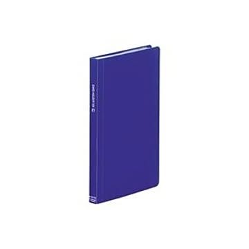 （まとめ）LIHITLAB カードホルダー タテ型 A4102-8 青【×10セット】