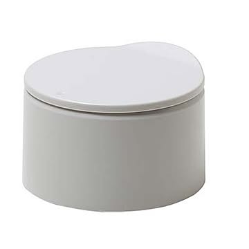 ideaco イデアコ Trash can TUBELOR flat20 チューブラー フラット20 2.2L ゴミ箱 ごみ箱 ダストボックス ゴミ袋が隠せる 蓋付き 三角コーナー キッチン向け