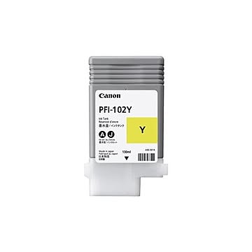 (まとめ）キヤノン インクタンク PFI-102染料イエロー 130ml 0898B001 1個【×3セット】