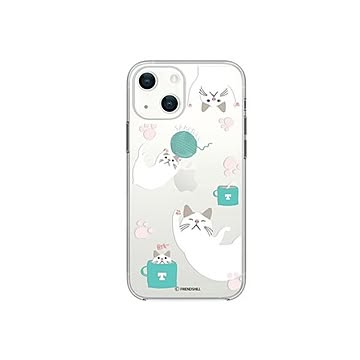 abbi FRIENDS ターチャンソフトクリアケース for iPhone 13 遊び ABF21739i13