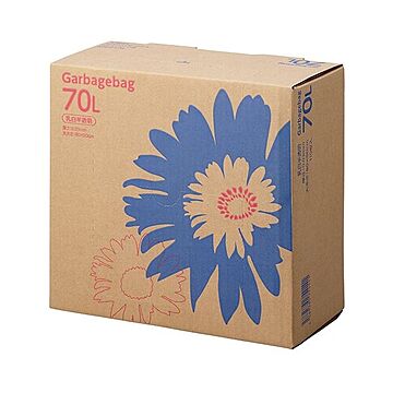 TANOSEE ゴミ袋 コンパクト乳白半透明 70L BOXタイプ 1セット（440枚：110枚×4箱）
