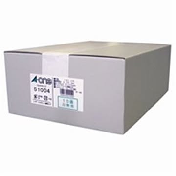 エーワン マルチカード/名刺用紙 A4/10面 500枚 両面印刷可 マイクロカット加工 51004 ホワイト(白)