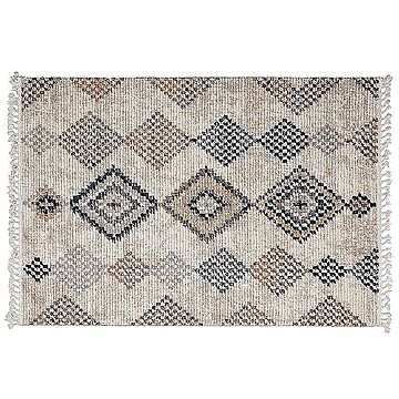萩原 モロッコウィルトン織りラグ ベージュ 約140×200cm