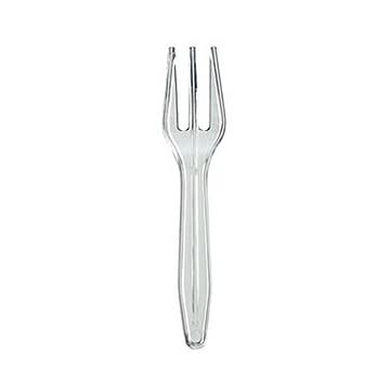 （まとめ）サンナップ ミニフォーク 70mmクリア バラ MF70CLA 1パック（100本）【×50セット】