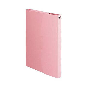 （まとめ）TANOSEE ケースファイル A4タテ230枚収容 背幅23mm ピンク 1セット(12冊:3冊×4パック) 【×5セット】