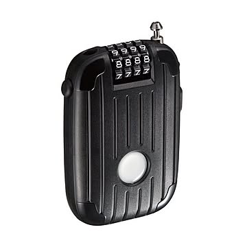 （まとめ）サンワサプライ eセキュリティワイヤーリール式ダイヤル錠 4桁 SLE-11LN 1個【×5セット】