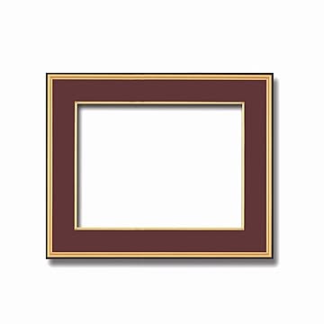 【和額】黒い縁に金色フレーム　日本画額　色紙額　木製フレーム　■黒金　色紙F8サイズ(455×380mm)　エンジ