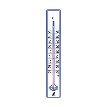 シンワ 寒暖計 25cm ブルー48356 1個 ×20セット