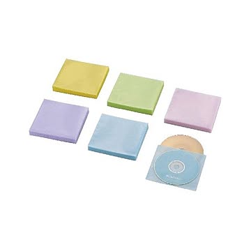 (まとめ)エレコム Blu-ray・CD・DVD対応不織布ケース スタンダード CCD-NWB120ASO×10セット