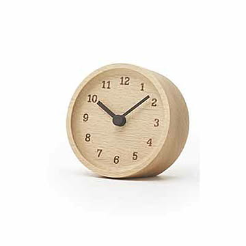 Lemnos レムノス CASA MUKU desk clock LC12-05 置時計 置き時計 テーブルクロック 天然木