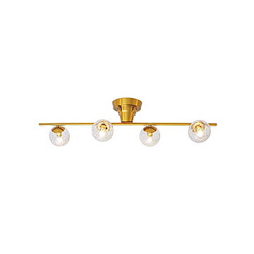 INTERFORM インターフォルム Poiret ポワレ シーリングライト (LED球付属) LT-4421 シーリングランプ 白熱球対応 天井照明 E17 40W相当×4灯