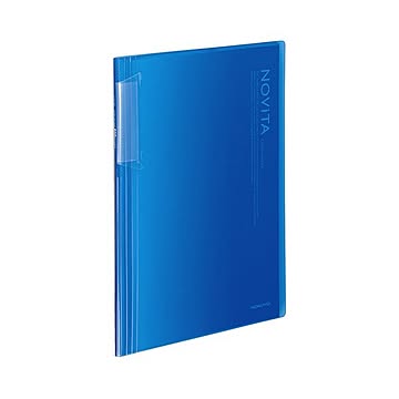コクヨ カードホルダーノビータ固定式A4 600名 ヨコ入れ 青 メイ-N260B 1セット10冊