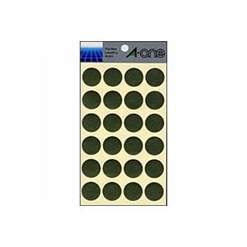 （まとめ） エーワン カラーラベル 丸型20mm径 07051 金 1P8シート（192片）入 【×10セット】