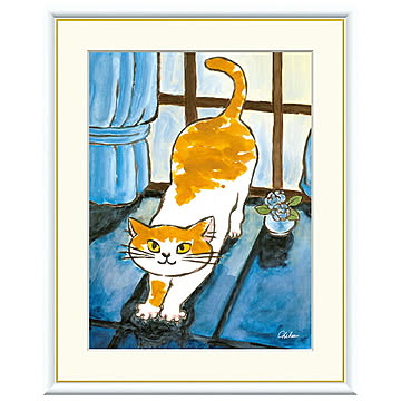 額絵 健やかなねこ 千春 42x34cm 三幸