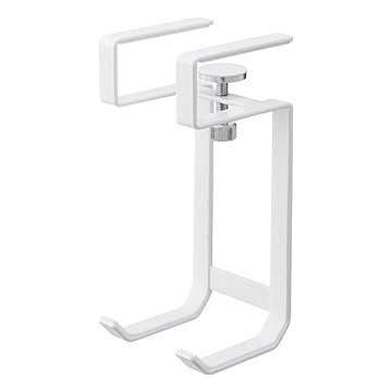 tower/タワー(山崎実業) 棚下ドライヤーハンガー Under-Shelf Dryer Hanger 洗面台 収納 浮かせて収納 調節ねじ