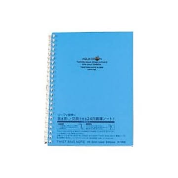 (業務用100セット) LIHITLAB ツイストリング・ノートA5S N-1658-8 青