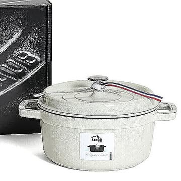 ストウブ ココット ラウンド 22cm カンパーニュ （ホワイトトリュフ） 両手鍋