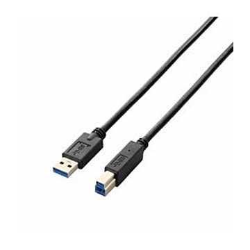 (まとめ)エレコム USB3.0ケーブル(A-B) USB3-AB15BK【×3セット】