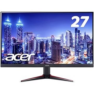 Acer 27型ワイド液晶ディスプレイ VG270bmiix 1920×1080／16：9／250cd／m^2／100000000：1／1ms／ミニD-Sub15ピン・HDMI 1.4