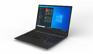 14.0型 /intel Celeron /メモリ：4GB /eMMC：128GB　恵安 ノートパソコン KZG14X128BK 管理No. 4534782975301