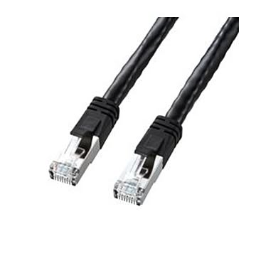 (まとめ)サンワサプライ PoE CAT6LANケーブル(3m) KB-T6POE-03BK【×3セット】