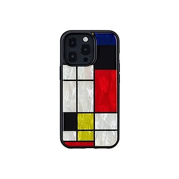 ikins 天然貝ケース for iPhone 13 Pro Mondrian I21073i13P