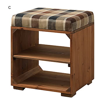 椅子 完成品 ラックスツール LFS-170 幅34x奥行29.5x高さ39cm 東谷