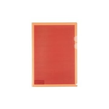 （まとめ）プラス カモフラジュホルダー仕切付 FL-129CH 橙【×30セット】