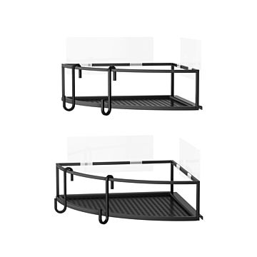 Umbra アンブラ キュービコ コーナービン 2セット CUBIKO ADHESIVE CORNER BINS バス収納 お風呂 キッチン収納 フィルムフック タイル面 ガラス面 ラック