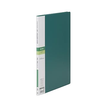 （まとめ） テージー マイホルダーサイド A4判タテ型（20ポケット） MS-342-03 緑 1冊入 【×5セット】
