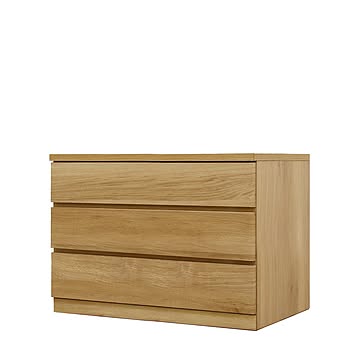 丸田木工 フィット 幅80 3段 奥行55 チェスト 完成品 日本製 大川家具