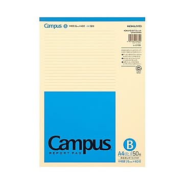 (まとめ) コクヨ キャンパス 再生紙レポート箋 A4 B罫 40行 50枚 レ-E110B 1冊  【×30セット】