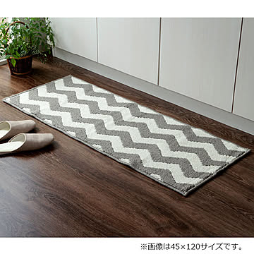 イケヒコ・コーポレーション キッチンマット ウェイク グレー 65×252cm