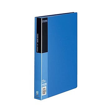 コクヨ クリヤーブックベーシック固定式 A4タテ 60ポケット 背幅37mm 青 ラ-B60B 1セット4冊