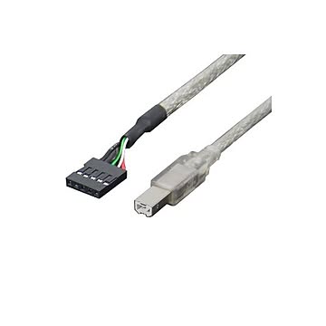 (まとめ)変換名人 ケーブル USB M/B(4P)→B(オス) USBMB-B/CA40×20セット