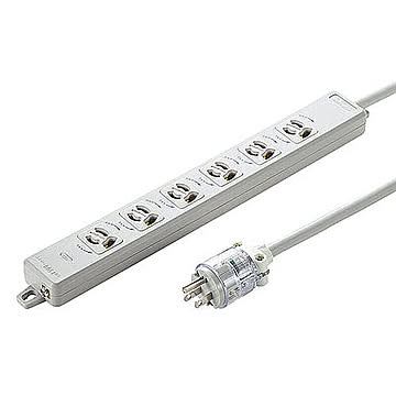 サンワサプライ 医用接地プラグ付き電源タップ TAP-HPM6-3W 管理No. 4969887839881