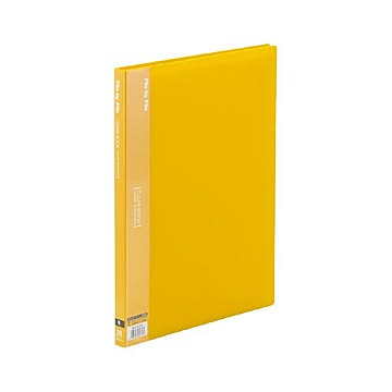 （まとめ） ビュートンジャパン クリヤーブック A4判タテ型（20ポケット） BCB-A4-20Y イエロー 1冊入 【×10セット】