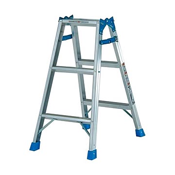 (まとめ）ピカ ステップ幅広 はしご兼用脚立 810mm KW-90 1台【×3セット】
