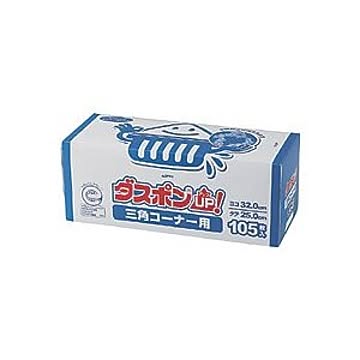 （まとめ） 白元アース ダスポンUP！ 三角コーナー用 DSC-105A 1パック（105枚） 【×5セット】