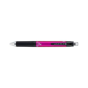 （まとめ） 三菱鉛筆 uni-ball R：E 3 3色ボールペン 0.5mm ピンク 【×10セット】