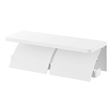 tower タワー (山崎実業) ウォールトイレットペーパーホルダー ダブル 石こうボード壁対応 Wall-Mounted Toiler Paper Holder For Plasterboard W