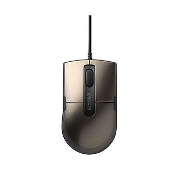 まとめバッファロー 有線BlueLEDマウス静音 3ボタン Sサイズ ブラウン BSMBU26SSBW 1個×3セット